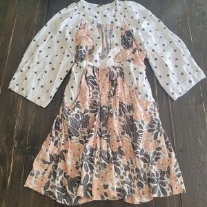 Free People Tallula Long Sleeve Mini Dress Women's Size Small